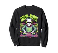 Halloween DJ Drop The Bone Squelette Mix Sweatshirt