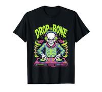 Halloween DJ Drop The Bone Squelette Mix T-Shirt