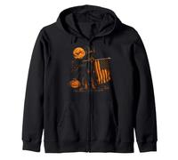 Halloween Doberman Dog Lover Drapeau USA Vintage Halloween Sweat à Capuche