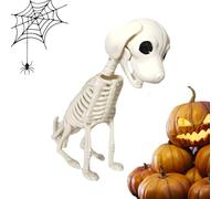 Halloween Dog Skull - Stary Bone Statue, Sculpture Squelette Décorative, Ornement Canin unek | Pièces D'art Des Crânes De Chiens Réalistes, Manteau D'Halloweens Idéal, Cour, Décoration De Table Pour