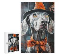 Halloween Dog Witch Hat Art Print-1 Puzzle 1000 Pièces Educa Jouet en Bois Cadeau Unique Décoration Intérieure Jeu Éducatif Challenge Toy Adultes Et Enfants À Partir De 14 Ans 1000 PCS