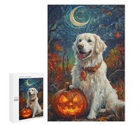 Halloween Dog with Jack-o'-Lantern-4 Puzzle 1000 Pièces Educa Jouet en Bois Cadeau Unique Décoration Intérieure Jeu Éducatif Challenge Toy Adultes Et Enfants À Partir De 14 Ans 1000 PCS