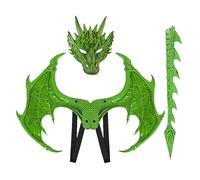 Halloween Dragon Costume Cosplay Dress Up Wings Dragon Tail Set forKid