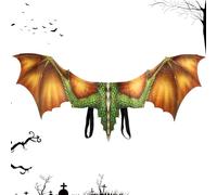 Hallowe'en Dragon Wing - Majestic Dragon Wings, Accessoire pour Adultes | Tissu Détaillé Cosplay Ailes Pièce, Accessoire de Costume Fantastique Unisexe, Costume Fantaisie pour Fête Attrayante, Costume