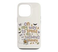 Halloween drôle, Femme, Mari, achats d'argent Coque pour iPhone 13 Pro