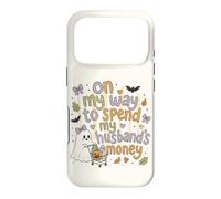 Halloween drôle, Femme, Mari, achats d'argent Coque pour iPhone 17 Pro