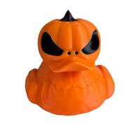 Halloween Duck Figurine, 3D Printed Pumpkin Ducks, Lightweight Design, Compact Size, Spooky Holiday Statue, for Table, Shelves, Bedroom, Entryway, Porch, Haunted House Decor, 6x5cm