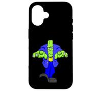 Halloween Effrayant, Monstre de Frankenstein, Dessin animé Spooky Coque pour iPhone 16