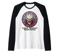 Halloween Effrayant, Votre Pire Cauchemar, Une Goule effrayante et effrayante Manche Raglan