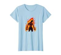 Halloween en feu avec loup-garou brûlant T-Shirt