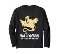Halloween en quarantaine fantôme Effrayant Manche Longue