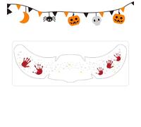 Halloween Eye Sticker - 5.2x15cm Makeup Face Decals, imperméable Bat Pumpkin Handprint, Spooky Costume Adhesive | Maquillage de fête effrayante pour les femmes Kids Carnival Masquerade Festival