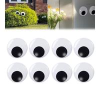 Halloween Eyes for Bushes, Big Googly Eyes for Bushes, Large Googly Eyes for Bushes, Glowing Eyes for Bushes Halloween, Googly Eyes Self Adhesive (100MM)
