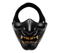 Halloween Face Cover, Avec Design À Moitié Spooky, 16x13cm, Un Jeu De Visage De Rôle De Rôle D'horreur Maléfique, Un Casque Respirant Halloween, Élégant Et Effrayant, Pour Les Fêtes, Les Festivals De