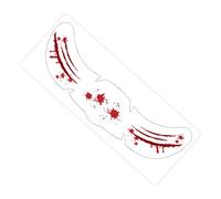 Halloween Face Stickers, Scary Eye Makeup Decals, 5.2x15cm/2.05x5.91 inches Bat Pumpkin Handprint Adhesive for Women, Spooky Costume Accessory for Party, Carnival, Festival, Trick or Treat