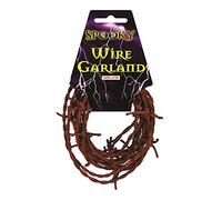 Halloween Fake Rusty Barbed Wire Garland - Size: 3.7metres