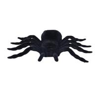 Halloween Fake Spider - Realistic Flocked Prop | Scary Party Decoration