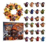 Halloween Falls il y a 24 jours, charme de décoration festive, 28x32x4cm, 24 jours à rebours set, Horror Gothic Game Spooky Plush Doll, Daily Festive Fun, For Children Children Boys Girls Girls