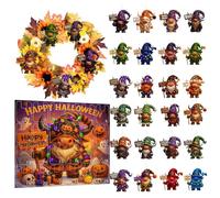 Halloween Falls il y a 24 jours, charme de décoration festive, 28x32x4cm, 24 jours à rebours set, Horror Gothic Game Spooky Plush Doll, Daily Festive Fun, For Children Children Boys Girls Girls