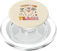Halloween fantôme Livre Lecture école Professeur Trick Or Teach PopSockets PopGrip pour MagSafe
