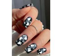 Halloween Fantôme Mignon Stickers Ongles Gel Nail Stickers Semi-Durci Autocollant Ongle Gel Uv Deco Ongle Nail Art Design Manucure