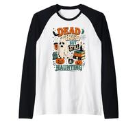 Halloween : Fantôme, Mort, fatigué, drôle, Halloween Manche Raglan