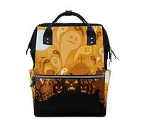 Halloween Fantôme Nuit Sac à Langer Sac à Dos Grande Capacité Multifonction Sac à Couches pour Voyage Maman Femme Papa