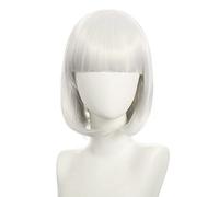 Halloween Fashion Christmas Party Dress Up Wig Cosplay Nightclub Show Bar Oblique Bangs Female Short Hair Pink Beige Blue Bobo Bobo Wig Color:K051-17