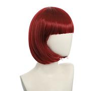 Halloween Fashion Christmas Party Dress Up Wig Cosplay Nightclub Show Bar Oblique Bangs Female Short Hair Pink Beige Blue Bobo Bobo Wig Color:K051-16