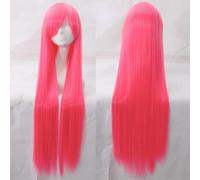 Halloween Fashion Christmas Party Dress Up Wig Cosplay Wig Universal 100Cm Color Long Straight Hair Cos Anime High Temperature Wire 099 Color:Rose Net 050 [1 Meter]