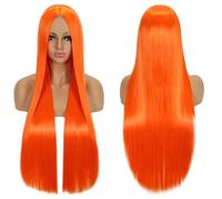 Halloween Fashion Christmas Party Dress Up Wig Wig Anime Cosplay Wig With Bangs 80Cm Long Straight Hair Costume Daily Cos Headgear Fake Hair Color:K050-4