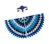 Halloween Felt Wings - Colorful Kids Bird & Costume | Gradient Animal Wings For Dance, Parties & Dress-Up Play