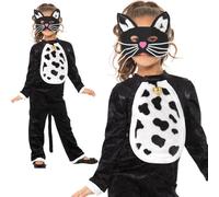 Halloween Fille Chat Noir Déguisement Enfant Chaton Animal Costume Ne
