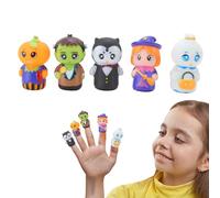 Halloween Finger Puppet Set for Kids, Interactive Toy Characters for Party Favors, Goodie Bags, s Gift, Classroom Rewards, Or Holiday Fun, 8.07x6.89 inches. 5 Pieces