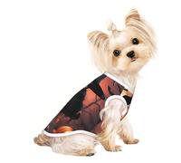 Halloween Flamingo Chapeau de Sorcière Imprimé Chien Chemise d'été Pet T-Shirts Extensible Chats Chiens Tee-shirt Sans Manches Débardeur Chien Gilet