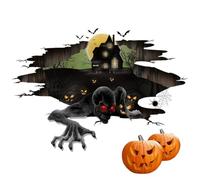 Halloween Floor Decal Horror Party Decorations Removable Decals