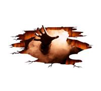 Halloween Floor Decals, Ghost Hand Wall Stickers, Removable Art Murals