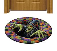 Halloween Floor Mat - 3D Optical Illusion Round Non-Slip Area Rug