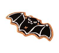 Halloween Floor Mat, Gothic Bat Rug, 19.69x31.5in Non Slip Entrance Design, Portable Soft Fabric, Water Absorption Carpet for Bedroom, Bathroom, Dorm, Hotel, Apartment, Business Decor