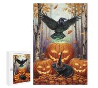 Halloween Forest Scene Puzzle 1000 Pièces Educa Jouet en Bois Cadeau Unique Décoration Intérieure Jeu Éducatif Challenge Toy Adultes Et Enfants À Partir De 14 Ans 1000 PCS