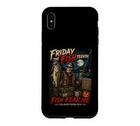 Halloween Friday The Quinzième Fish Fear Me Funny Fishing Coque pour iPhone XS Max