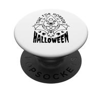 Halloween Funny - C'est l'heure de l'horreur PopSockets PopGrip Adhésif