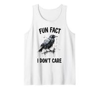 Halloween Funny Fact I Do Not Care Blackbird Crow Débardeur