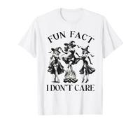 Halloween Funny Fact I Do Not Care Pin Up Mauvaises Sorcières T-Shirt
