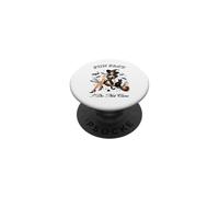 Halloween Funny Fact I Do Not Care Sultry Pin Up Witch PopSockets PopGrip Adhésif