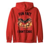Halloween Funny Fact I Do Not Care Vampire Bat Sweat à Capuche