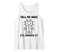 Halloween Funny Quote Tell me Who Voodoo Doll Débardeur