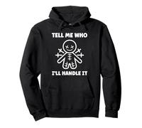 Halloween Funny Quote Tell me Who Voodoo Doll Sweat à Capuche