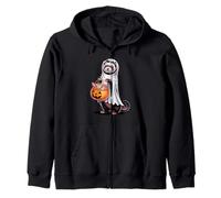 Halloween Furet Fantôme Citrouille Farce Ou Friandise Bonbon Sweat à Capuche