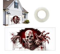 Halloween Garage Door Decorations - Spooky Party Backdrop for Home Holiday